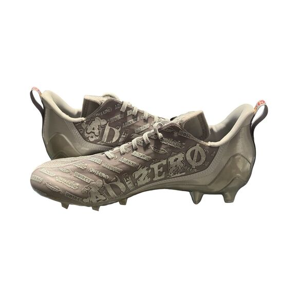 Size 9 Adidas Adizero Big Mood Silver Grey Mens Football Cleats GY4380 main image 4